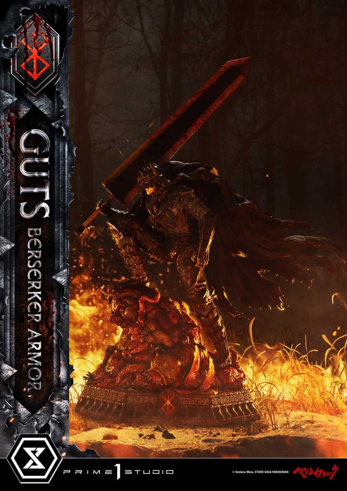 Berserk Ultimate Premium Masterline Series Statue 1/4 Guts, Berserker Armor Grunbeld vs. Guts 94 cm