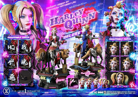 Batman Ultimate Premium Masterline Series Statue Cyberpunk Harley Quinn Deluxe Version 60 cm