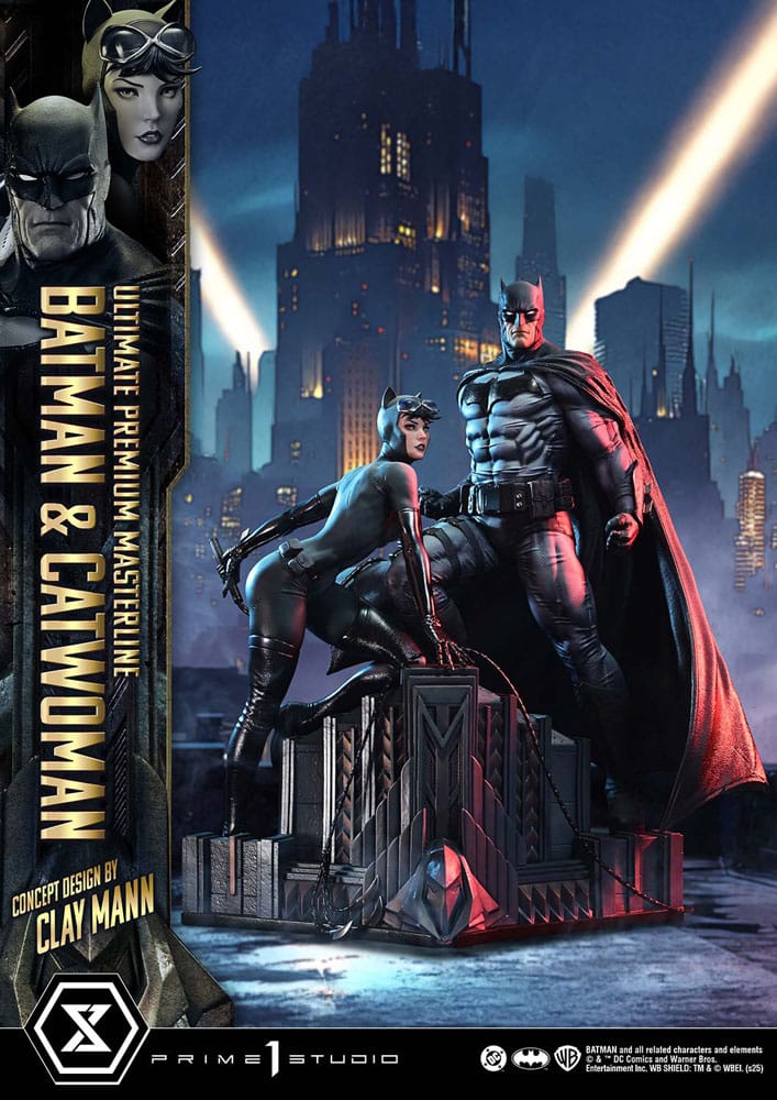 DC Comics Ultimate Premium Masterline Series Statue 1/4 Batman & Catwoman (Concept Design by Clay Mann) 56 cm