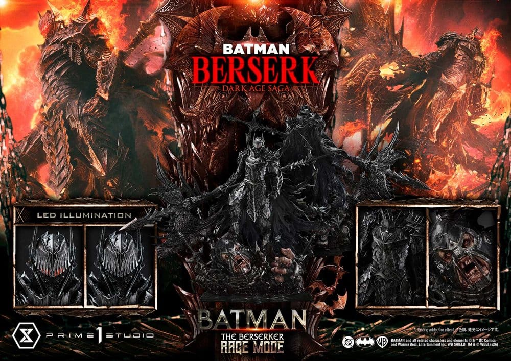 DC Comics Premium Masterline Series Statue 1/4 Batman (Comics) Batman: The Berserker Rage Mode 82 cm