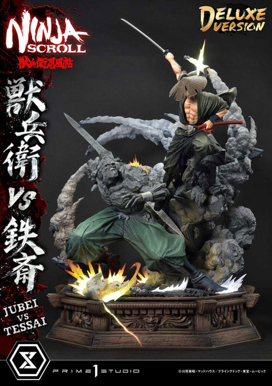 Ninja Scroll Ultimate Premium Masterline Series Statue 1/4 Jubei Versus Tessai Deluxe Version 101 cm