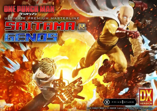 One-Punch Man Ultimate Premium Masterline Series Statue 1/4 Saitama & Genos Deluxe Version 73 cm