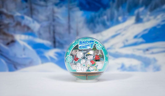 Die Peanuts Puremind Modellbausatz Wooden Theater Globe Snow Drift