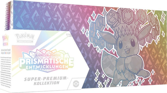 Pokémon TCG Prismatische Entwicklungen Super Premium-Kollektion *Deutsche Version*