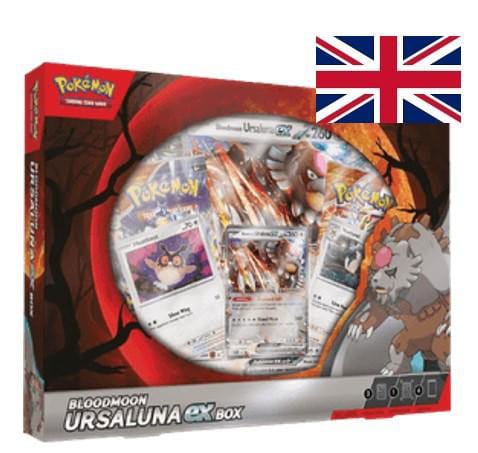 Pokémon TCG Bloodmoon Ursaluna EX Box November 2024 *Englische Version*