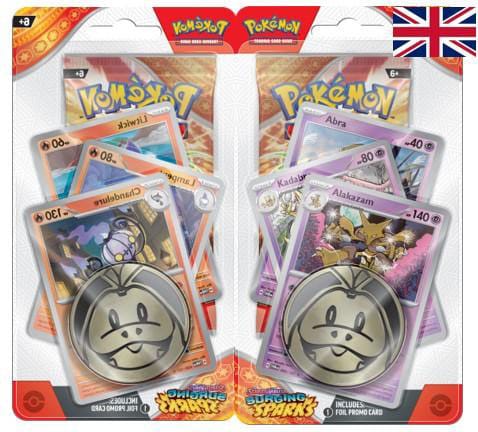 Pokémon TCG Scarlet & Violet 08 Surging Sparks Premium Checklane Blister *Englische Version* Set (2)