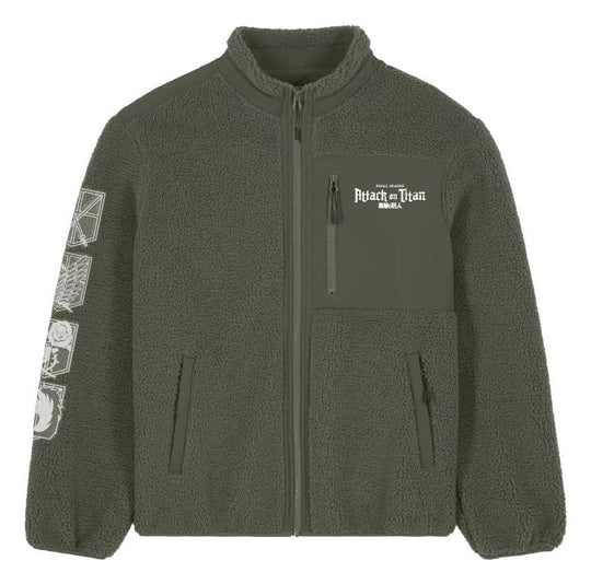 Attack On Titan Sherpa Jacke Logo Größe M