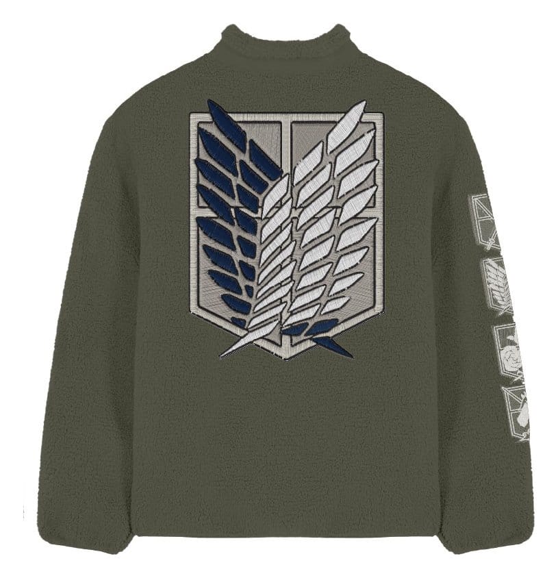 Attack On Titan Sherpa Jacke Logo Größe XL