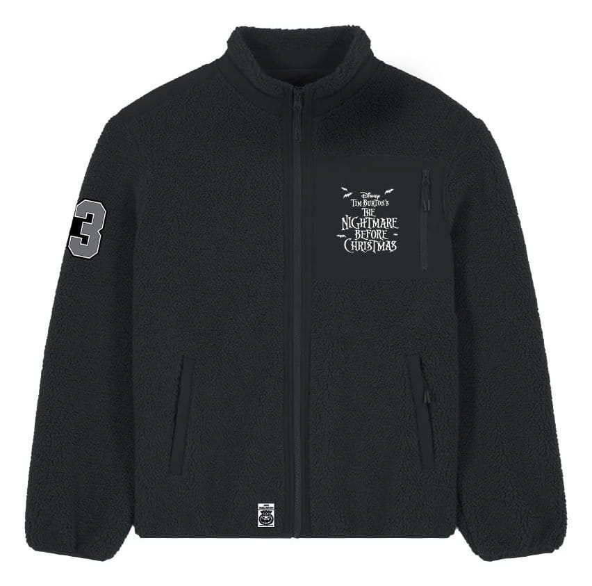 Nightmare Before Christmas Sherpa Jacke Jack Skellington Größe M