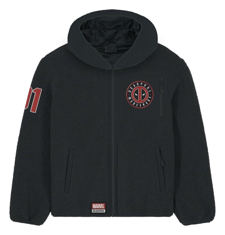 Marvel Sherpa-Jacke Deadpool Logo Größe L