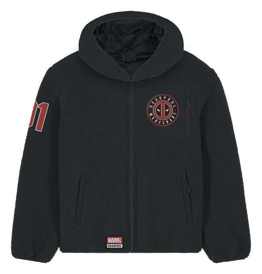 Marvel Sherpa-Jacke Deadpool Logo Größe L