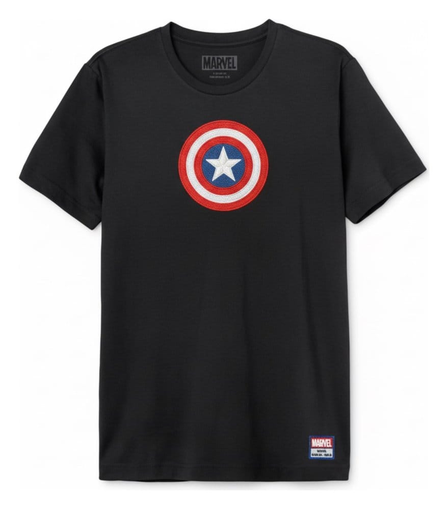 Marvel T-Shirt Captain America Shield Logo Größe L