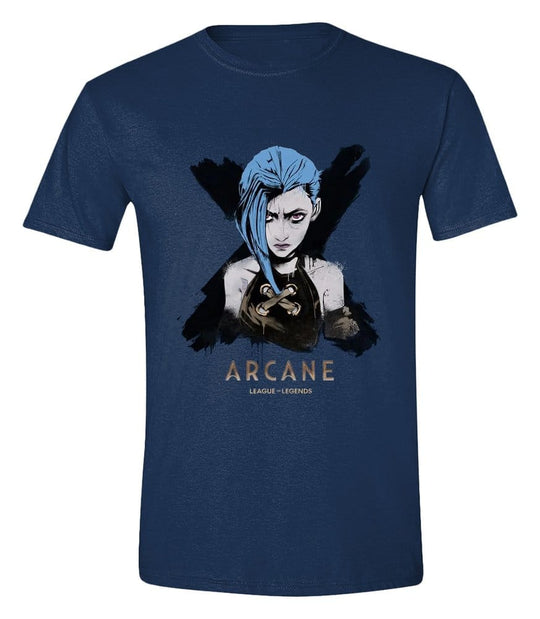 Arcane T-Shirt Jinx Portrait Größe S