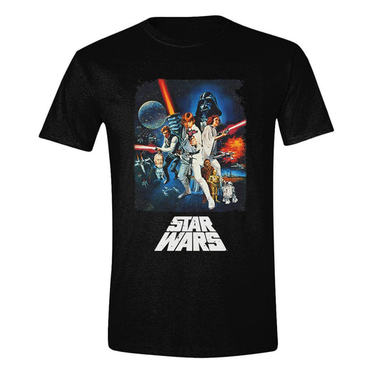 Star Wars A New Hope T-Shirt Retro Poster   Größe M