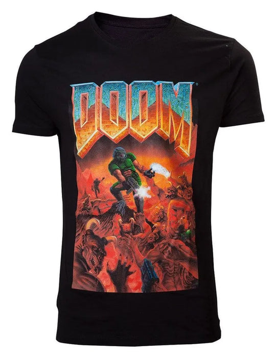 DOOM T-Shirt Classic Boxart Größe S