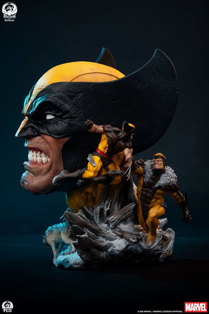 Marvel Fine Art Büste Wolverine Deluxe Edition 48 cm