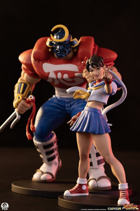 Street Fighter Street Jam Statuen 1/10 Sakura & Sodom 22 cm