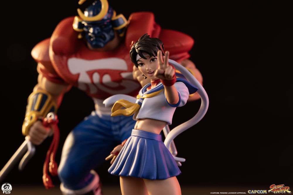 Street Fighter Street Jam Statuen 1/10 Sakura & Sodom 22 cm