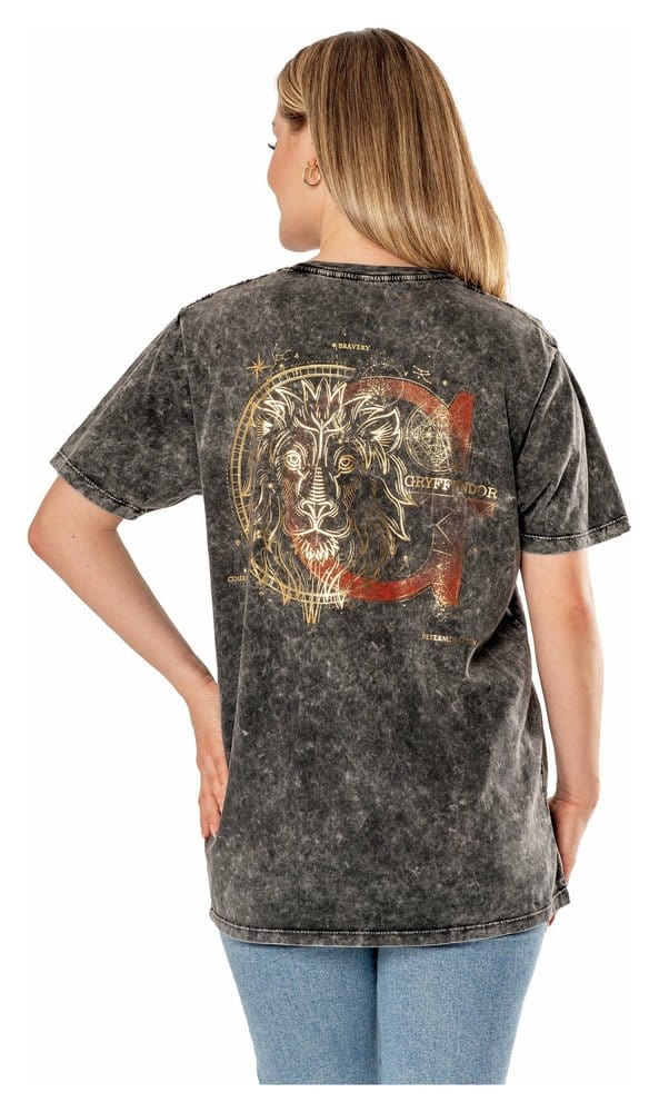 Harry Potter T-Shirt Acid Wash Gryffindor Größe XXL