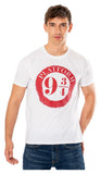 Harry Potter T-Shirt Platform 9 3/4 Raised Print Größe S