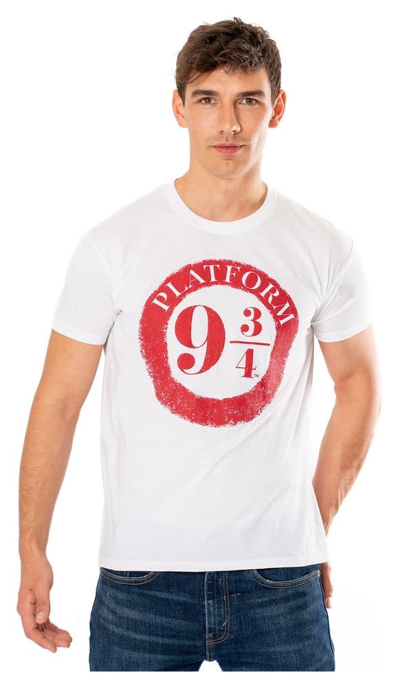 Harry Potter T-Shirt Platform 9 3/4 Raised Print Größe L