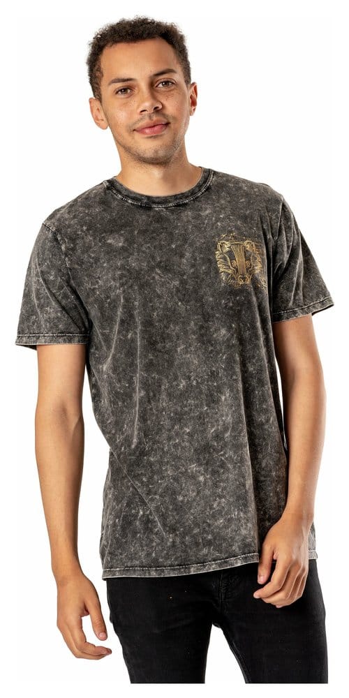Harry Potter T-Shirt Hufflepuff Acid Wash Größe XL