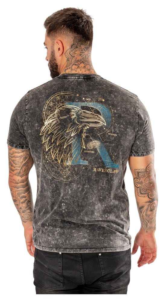 Harry Potter T-Shirt Ravenclaw Acid Wash Größe S