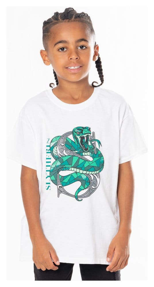 Harry Potter Kids T-Shirt Slytherin Mosaic Größe 7-8