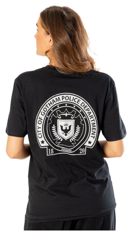 Batman T-Shirt Arkham City GCPD Front Back Größe M