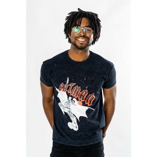 Batman T-Shirt Rock Acid Wash Größe XXL