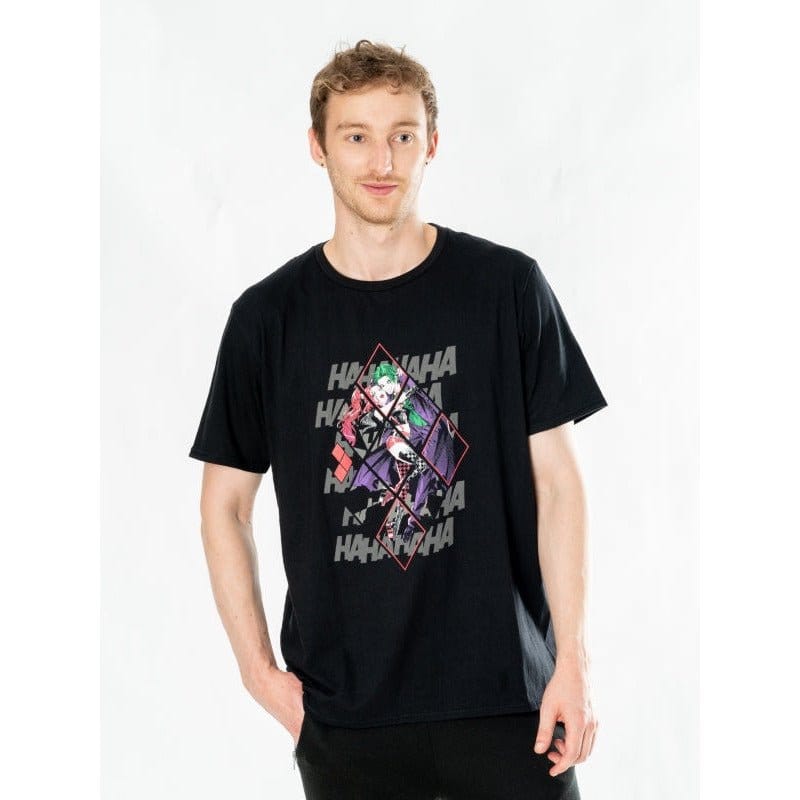 DC Comics T-Shirt Harley Quinn Joker Diamond Größe L