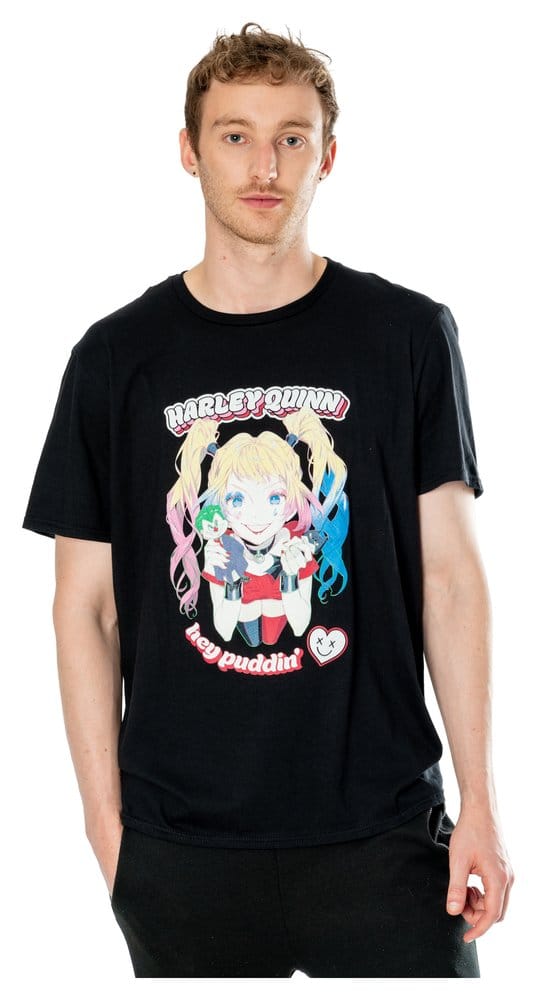 DC T-Shirt Harley Quinn Anime Puddin' Größe L