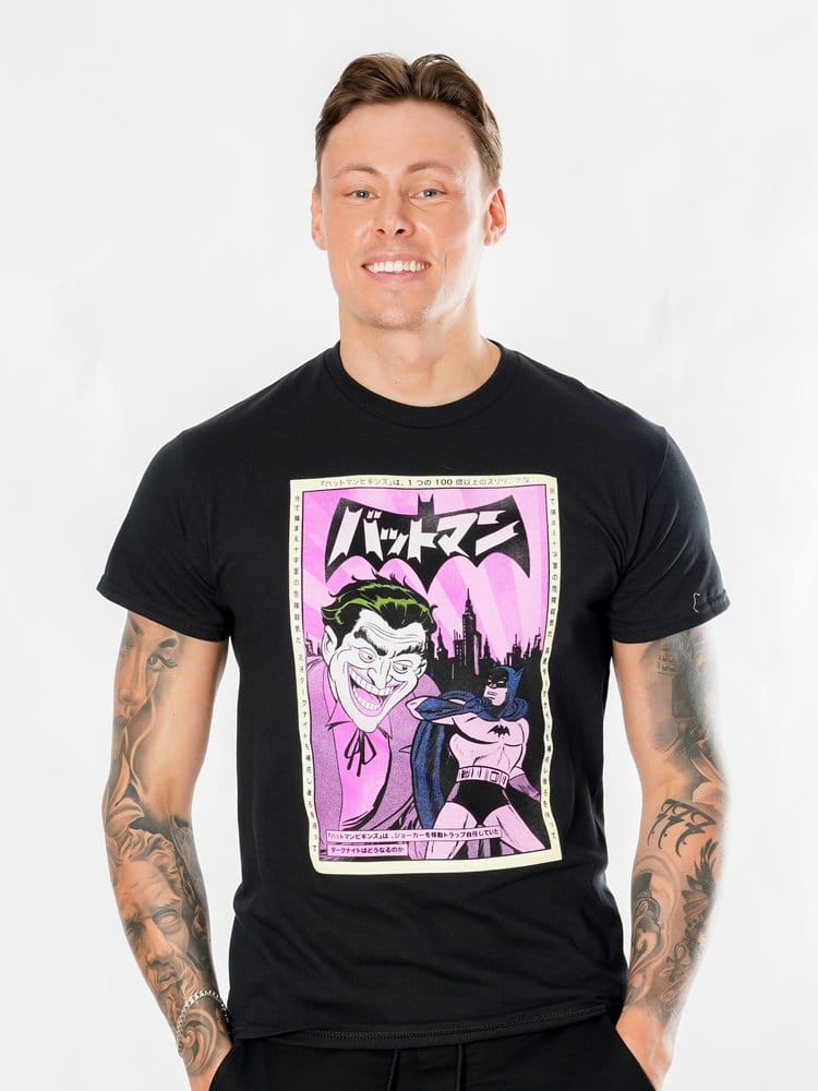 Batman T-Shirt Joker Anime Poster Größe M