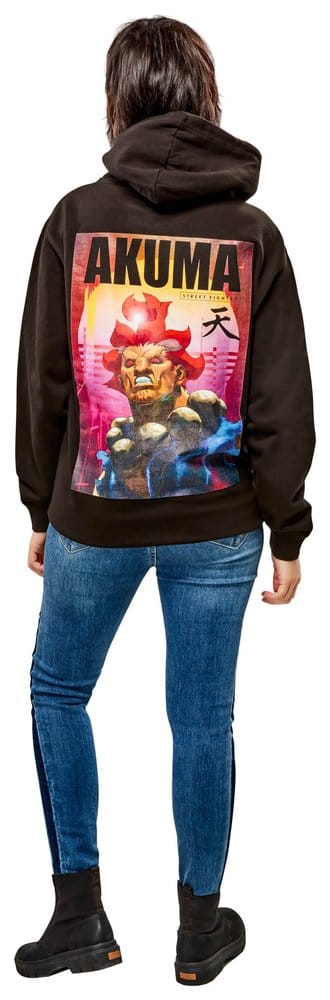 Street Fighter Kapuzenpullover Akuma Reverse Größe L