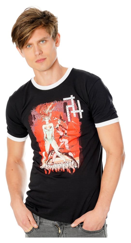 Gotham City Sirens T-Shirt Crossword Black Ringer Größe XXL