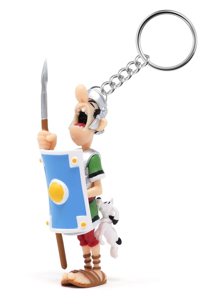 Asterix Schlüsselanhänger Römer von Idefix gebissen