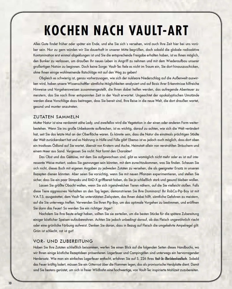 Fallout: Das offizielle Kochbuch für Vaultbewohner *Deutsche Version*