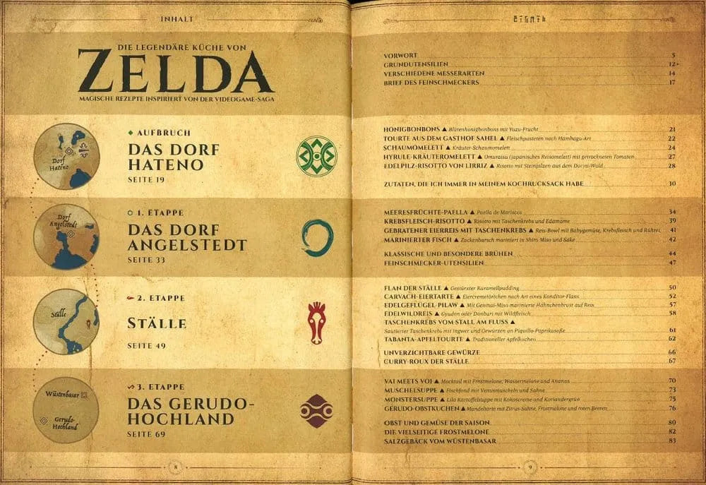 The Legend of Zelda: Die legendäre Küche - Magische Rezepte aus der Videospiel-Saga *Deutsche Version*