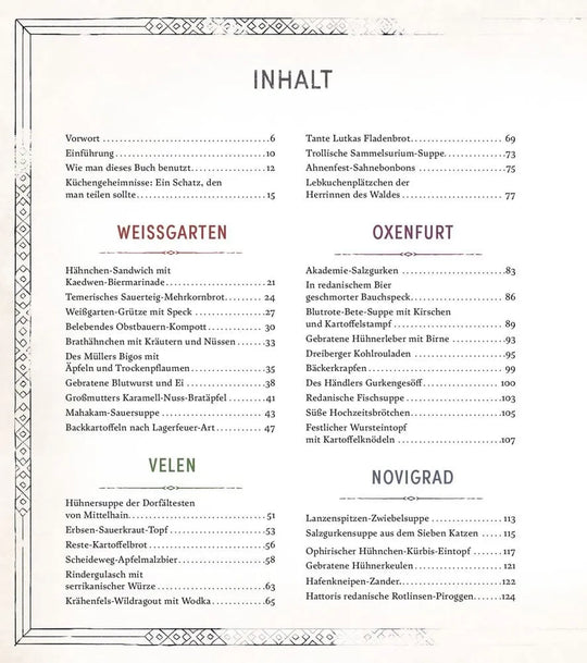 The Witcher: Das offizielle Kochbuch - Rezepte, Legenden und kulinarische Geschichten *Deutsche Version*