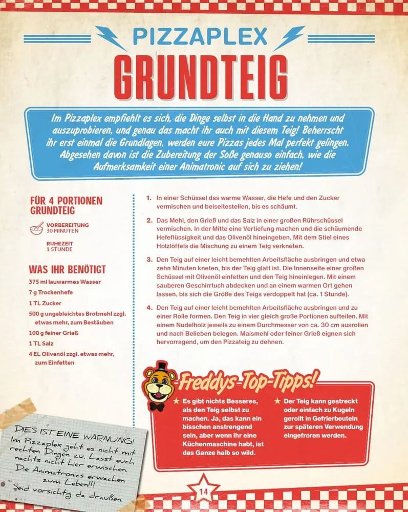 Five Nights at Freddy's: Das offizielle Kochbuch - Über 40 spannende Rezepte! *Deutsche Version*