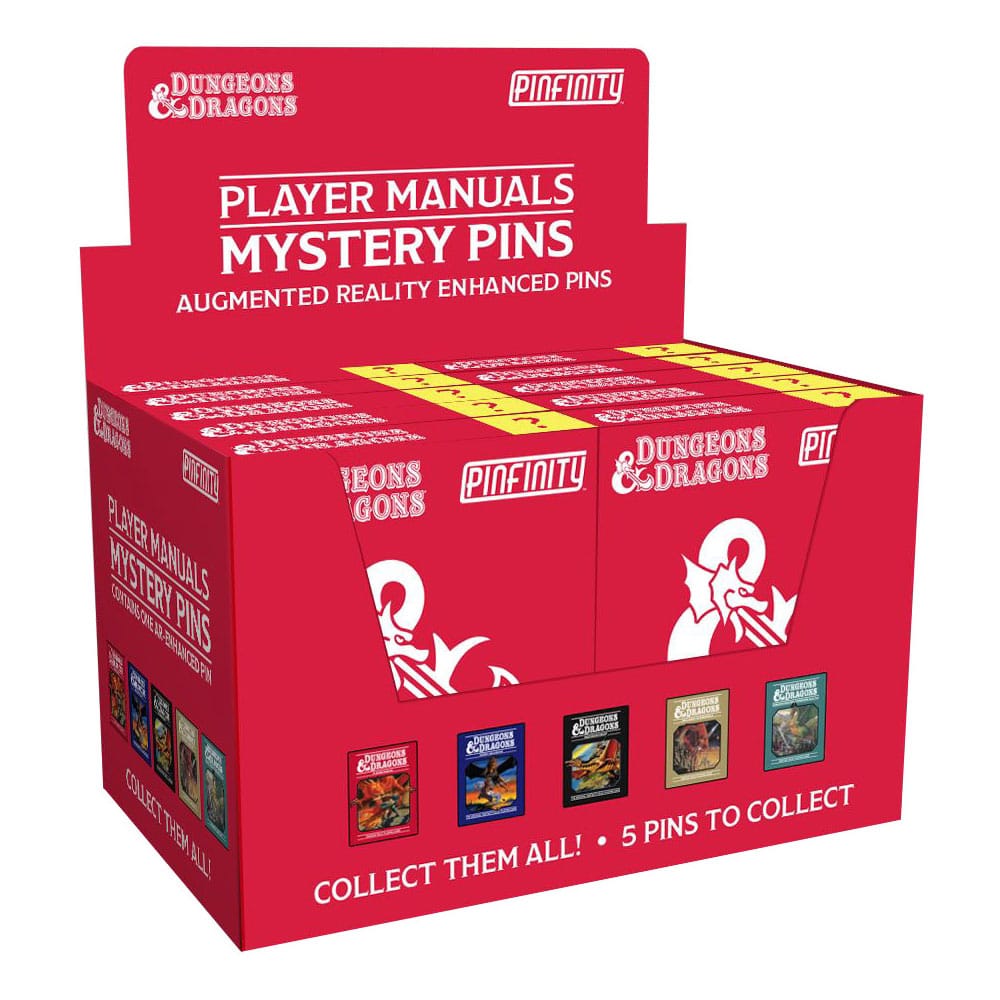 Dungeons & Dragons Ansteck-Pins  Blind Box Mystery Player Manuel Pins Sortiment (10)