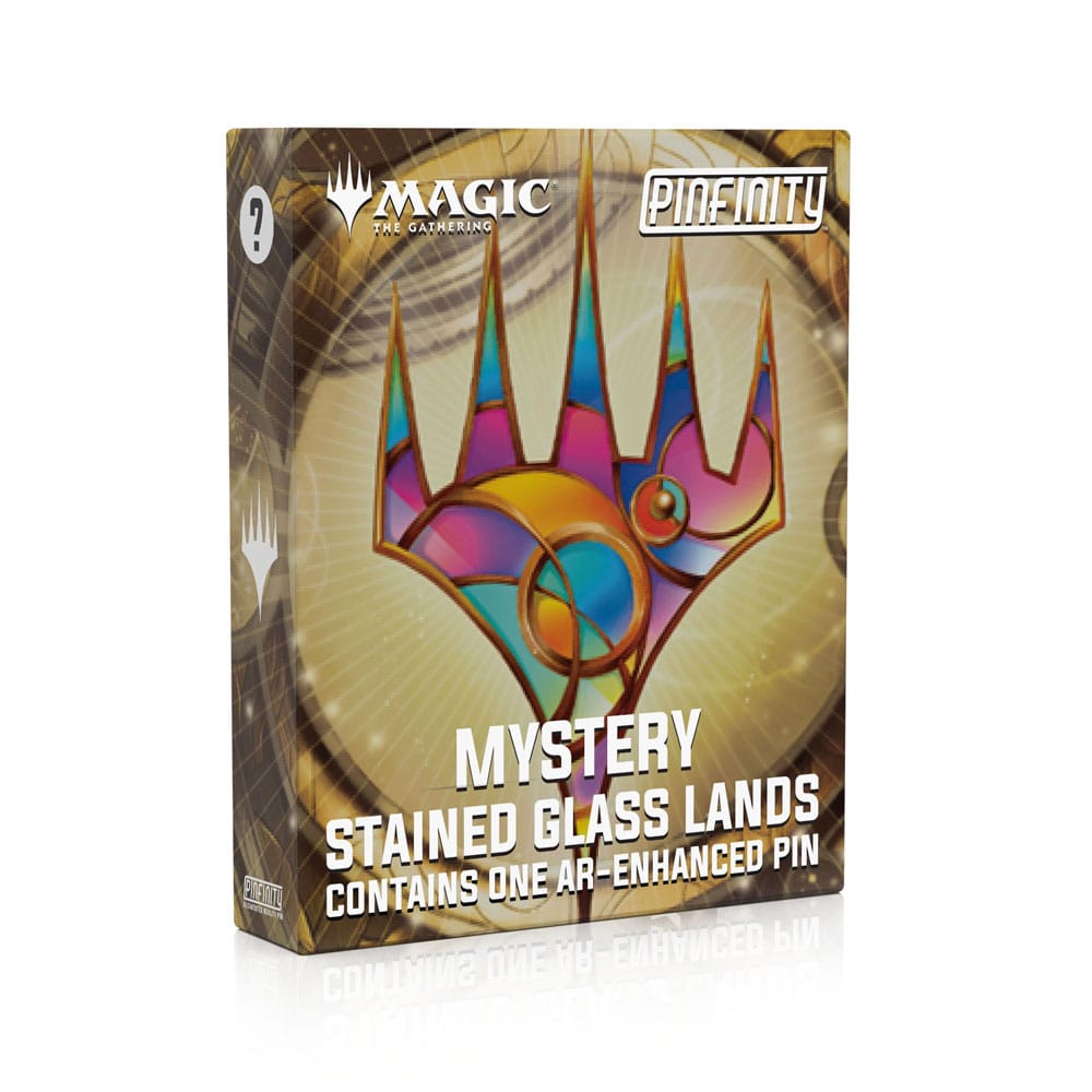 Magic: The Gathering Ansteck-Pins  Blind Box Mystery Stained Glass Lands Sortiment (10)
