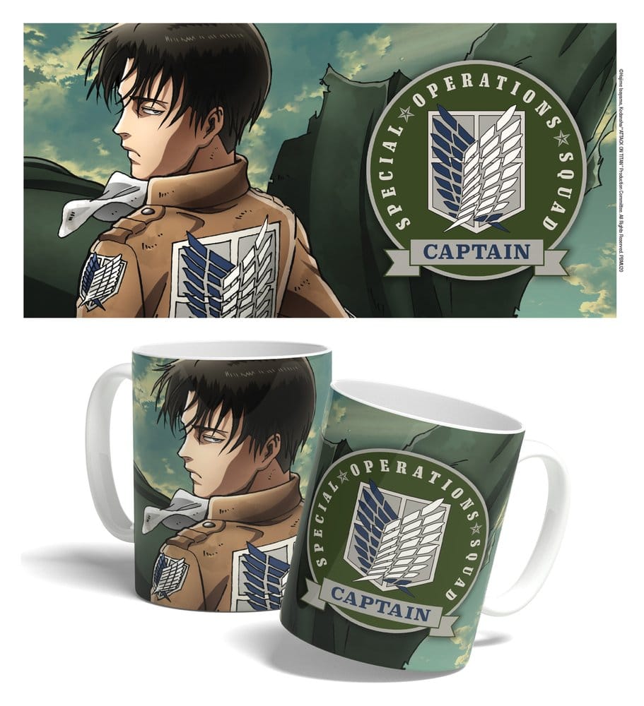 Attack on Titan Tasse Levi Squad Captain 325 ml