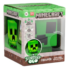 Minecraft Squishy Glo Silikon-Leuchte Creeper 15 cm