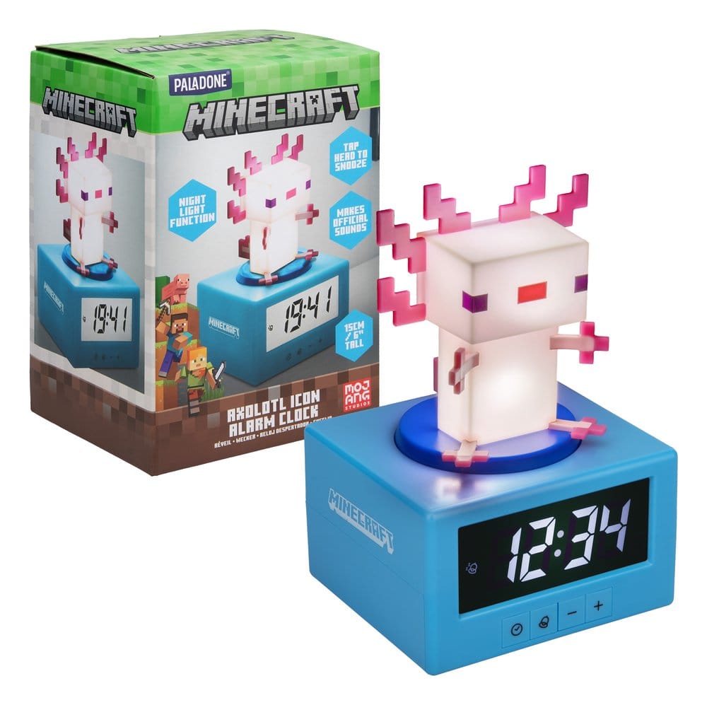 Minecraft Icon Wecker Axolotl