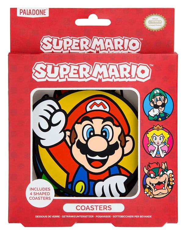 Super Mario Untersetzer 4er-Pack