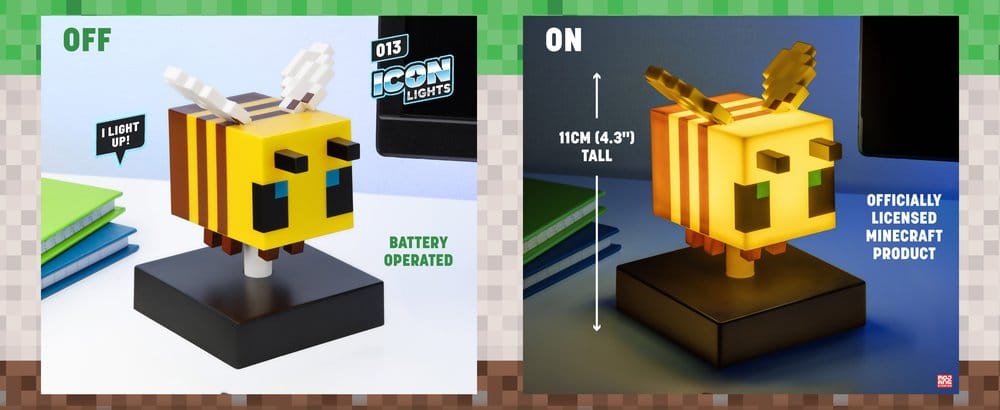 Minecraft Icon Leuchte Bee 11 cm