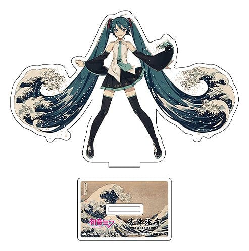 Hatsune Miku x Katsushika Hokusai iXima Die-Cut Acrylaufsteller Sortiment 10 cm