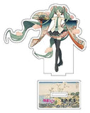 Hatsune Miku x Katsushika Hokusai iXima Die-Cut Acrylaufsteller Shinagawa Gotenyama on the Tokaido 10 cm (5)