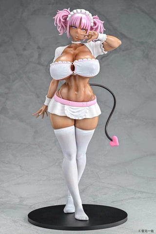 Original Character Statue 1/6 Black Gal Maid Succubus Cocoa Pink Ver. 30 cm